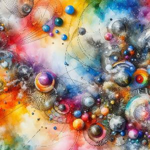 colorful abstract art with circles (17)